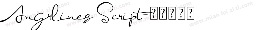Angrlines Script字体转换